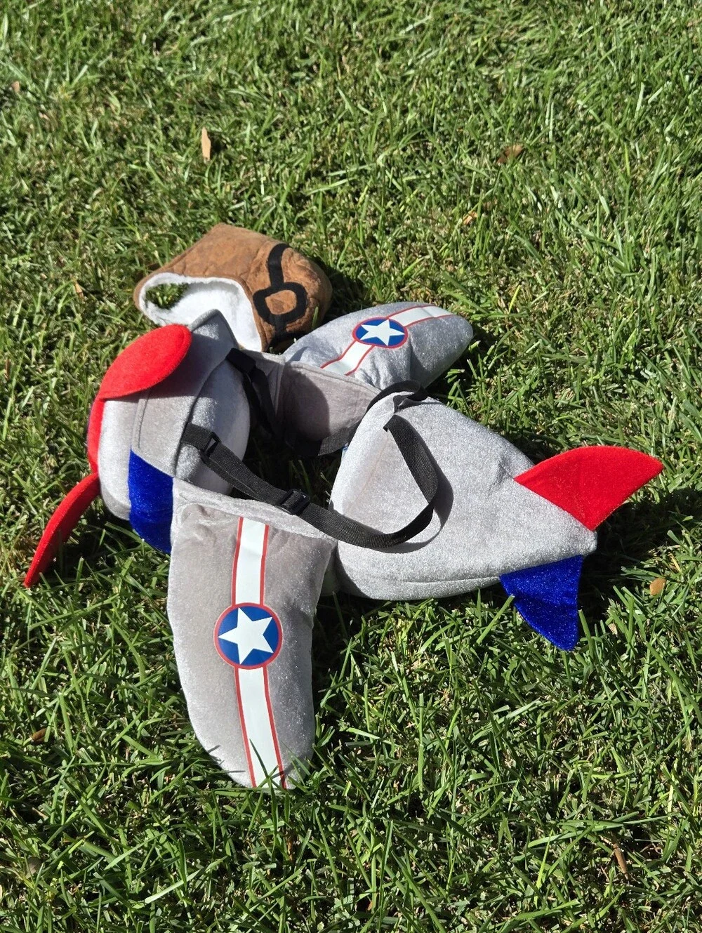 Airplane Pilot 3D Costume Kids Plush with cap, Ride In On, boy or girl kid 3 - 7